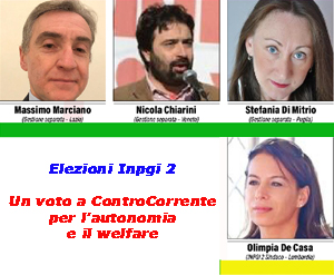 Inpgi 2: un voto a ControCorrente per autonomia e welfare